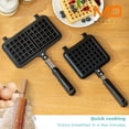 thumbnail image 4 of 1pc Mini Waffle Maker Machine,Double-headed Rectangular Waffle Baking Pan,Nonstick Waffle Pan for Pancakes, Waffles, Paninis, Breakfast, Lunch, Snack, Home Waffle Molds,, 4 of 11