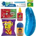 thumbnail image 5 of Blue Pickle Kit with Blue Raspberry Candy & Chips - The Complete 8 Piece Blue Pickle Kit by MA LIT CANDY, 5 of 5