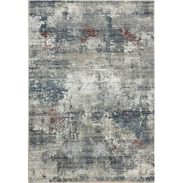 Dynamic Rugs AT283370930 2 ft. 3 in. x 8 ft. Astoria 3370 Rectangle Contemporary Area Rug - 930 Grey & Burgundy