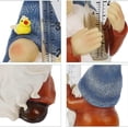 thumbnail image 3 of Resin Gnome Figurin Rain Gauges, Hand Painted Gnome Sculpture with Plastic Water Gauge, 3 of 4