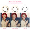 thumbnail image 2 of 200MM LED Ring Light Fill Light Photography LED Selfie Light Dimmable Camera Phone Lamp with Table Tripods USB Powered for Live Stream/Makeup, 2 of 8
