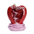 thumbnail image 3 of Quemador de incienso con reflujo en forma de amor Strade Fareast Limited regalo del Día de San Valentín artesanía decoración de mesa 3,4x3x4,2 pulgadas, 3 of 8