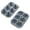 A, variant on Hecnuo,Easy Release Large Ice form,6 Cavity Fun Shapes Ice Maker for Chilled Juice,for Making Fun Shaped Ice Cubes for Chilled Juice Using An Easy Release 6 Cavity Ice Maker