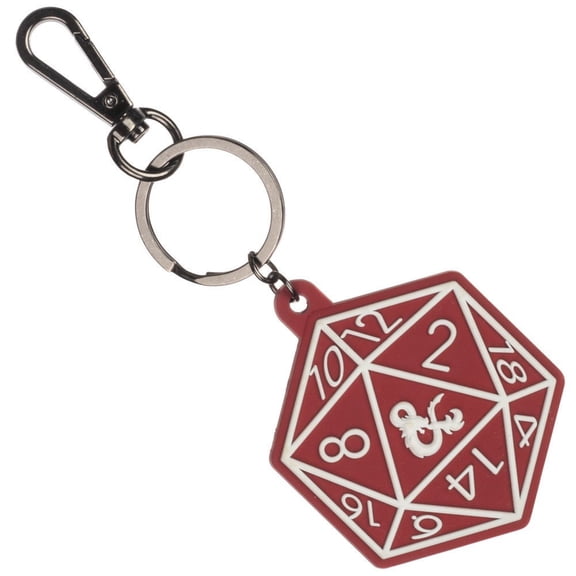 Dungeons and Dragons Game D&D Dice D20 Keychain