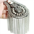 thumbnail image 3 of Xinyolin 1Pc Vintage Rivet Tassels Shoulder Brooch Badge Suit Epaulette Clothes Decor, 3 of 7
