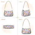 thumbnail image 7 of FORMRS Womens Shoulder Bag with Chain Strap Clutch Purse Cute Tote Handbag, Purple Wildflower Pattern, 7 of 7
