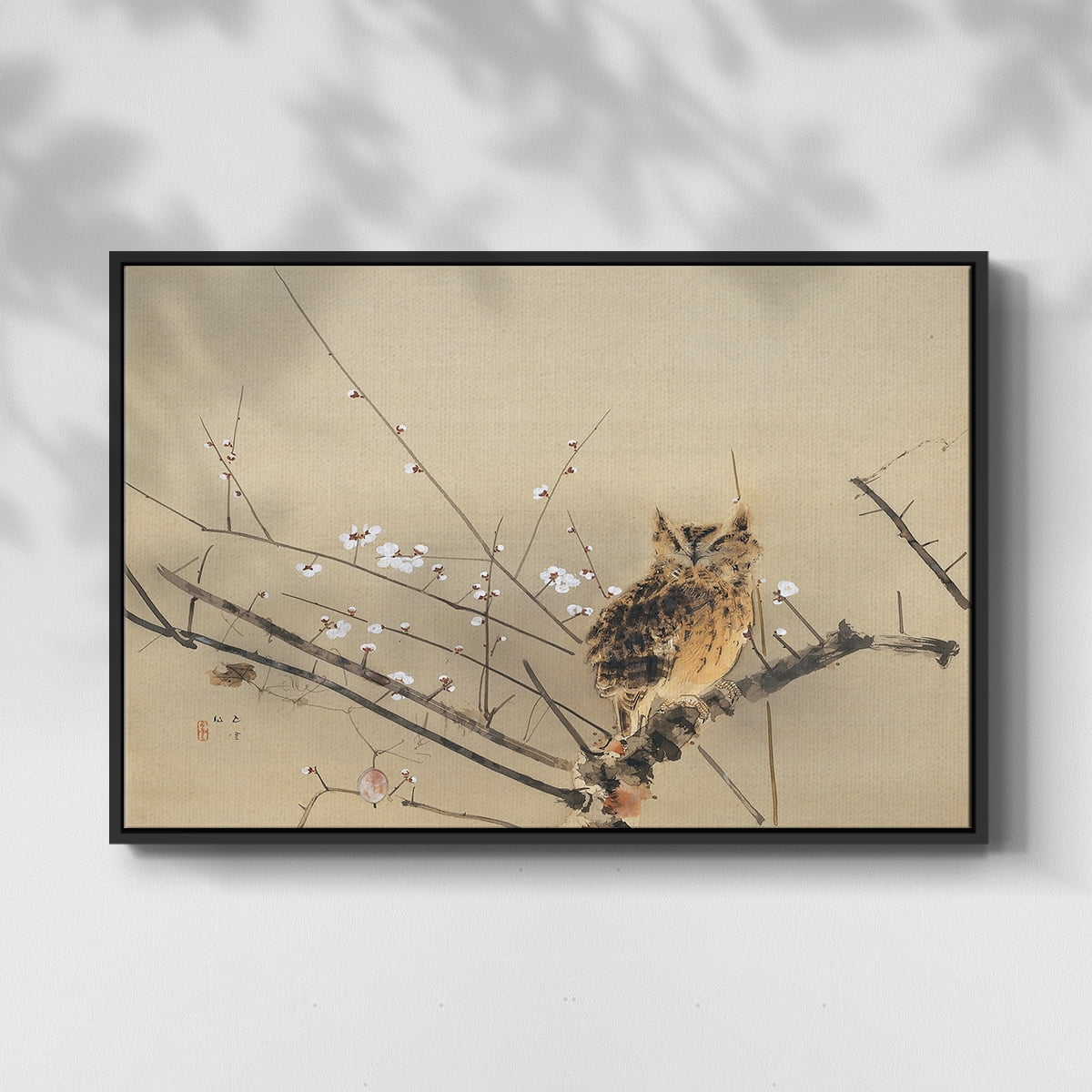 Vintage Landscape-MXVI By Wexford Home Framed in Black Wood Gallery Wrapped Canvas 27 in. x 41 in.
