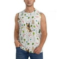 thumbnail image 3 of Uemuo German Shepherd Dog Pattern Men's Sleeveless T-Shirt,Muscle Athletic Tank Top, Moisture-wicking Quick-dry Breathable Classic Tee Top for Gym Run Outdoor Sports-, 3 of 8