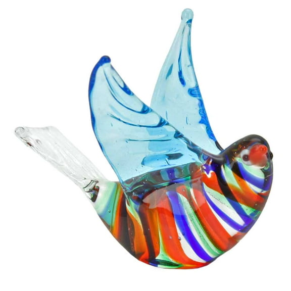 GlassOfVenice Murano Glass Striped Dove