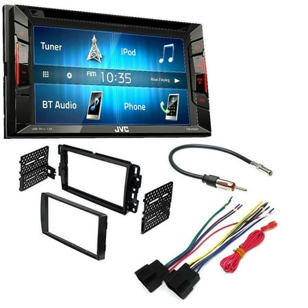 - Jvc KWV140BT Double Din Bt In-dash Dvd/cd/am/fm Car Stereo W/6.2 Touchscreen Car Radio Stereo 2-Din Dash Kit Harness for 2006-16 Buick Chevrolet GMC Pontiac
