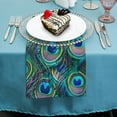 thumbnail image 4 of Heduofu Animal Peacock Feathers Cloth Napkins, Dinner Napkins Washable Reusable Polyester Table Napkins for Parties, Weddings and Dinners 4 PCS, 4 of 7