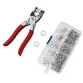 thumbnail image 1 of 50 juegos de tachuelas de presión, sujetadores a presión, alicates de punta, Kit de herramientas para ojales, para manualidades de costura DIY, ropa f 2 Macarena Botones de broche de presión, 1 of 8