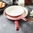 thumbnail image 3 of GreenPan Rio Ceramic Nonstick 8" and 10" Frypan Set | Red, 3 of 9