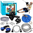 thumbnail image 1 of Kit de tirolesa HOKINETY de 200 pies/60 m y hasta 200 kg con asiento tipo trolley, 1 of 8
