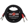 thumbnail image 1 of Cable Doble Mono 1/4 Pulgadas Pig Hog Negro 91.4 cm, 1 of 3