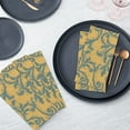 thumbnail image 5 of Ruvanti Cloth Napkins Set of 12 Cotton 100%, 18x18 inches Napkins Cloth Washable, Soft, Absorbent. Cotton Napkins for Parties, Christmas, Thanksgiving, Weddings, Dinner Napkins Cloth - Vine Spirals, 5 of 9