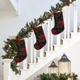 thumbnail image 5 of Rateoe Roses Print Christmas Stockings,18 Inch Large Christmas Stockings Decoration Ornaments for Holiday Home Fireplace Indoors, 5 of 8