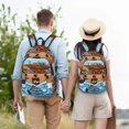 thumbnail image 4 of Sigee Animals on Noah's Ark for Canvas Large Capacity Laptop Backpack for Men and Women, Travel Backpack, 4 of 8