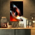 thumbnail image 1 of Design Fractal Abstrait Rouge Noir Chaud - Art Mural Abstrait sur Toile, 1 of 3