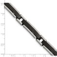 thumbnail image 2 of 8.65mm Stainless Steel Polished Black Ip-plated Bracelet - 8.5 Inch, 2 of 2