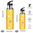 thumbnail image 2 of Yayeee 20oz Insulated Water Bottle Double Wall Stainless Steel with Flip Straw Lid, White Stars, 2 of 7