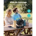 thumbnail image 5 of Ventilador portátil recargable de 9 pulgadas y 20800 mAh (hasta 72 horas de tiempo de trabajo) - Ventilador con pilas - Ventiladore recargable para Cuba, adecuado para camping, dormitorio, escritorio,, 5 of 5