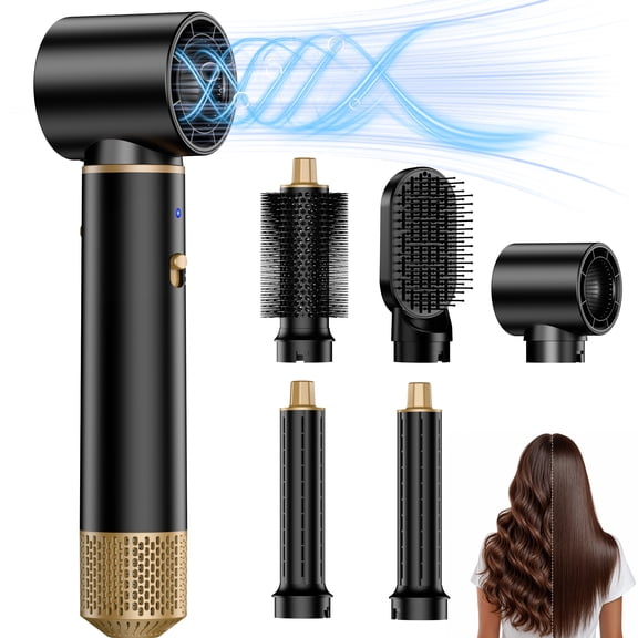 VIISHARE Hair Blow Dryer Brush, 5 in 1 Professional Hot Air Styler Tool Set for Drying, Straightening, Curling & Volumizing