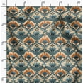 thumbnail image 2 of Soimoi Pure Silk Blue Fabric By the Yard - 42 Inch Wide - Floral Damask Pattern Textile - Graceful and Whimsical Designs for Apparel and Crafts Printed Fabric, 2 of 6