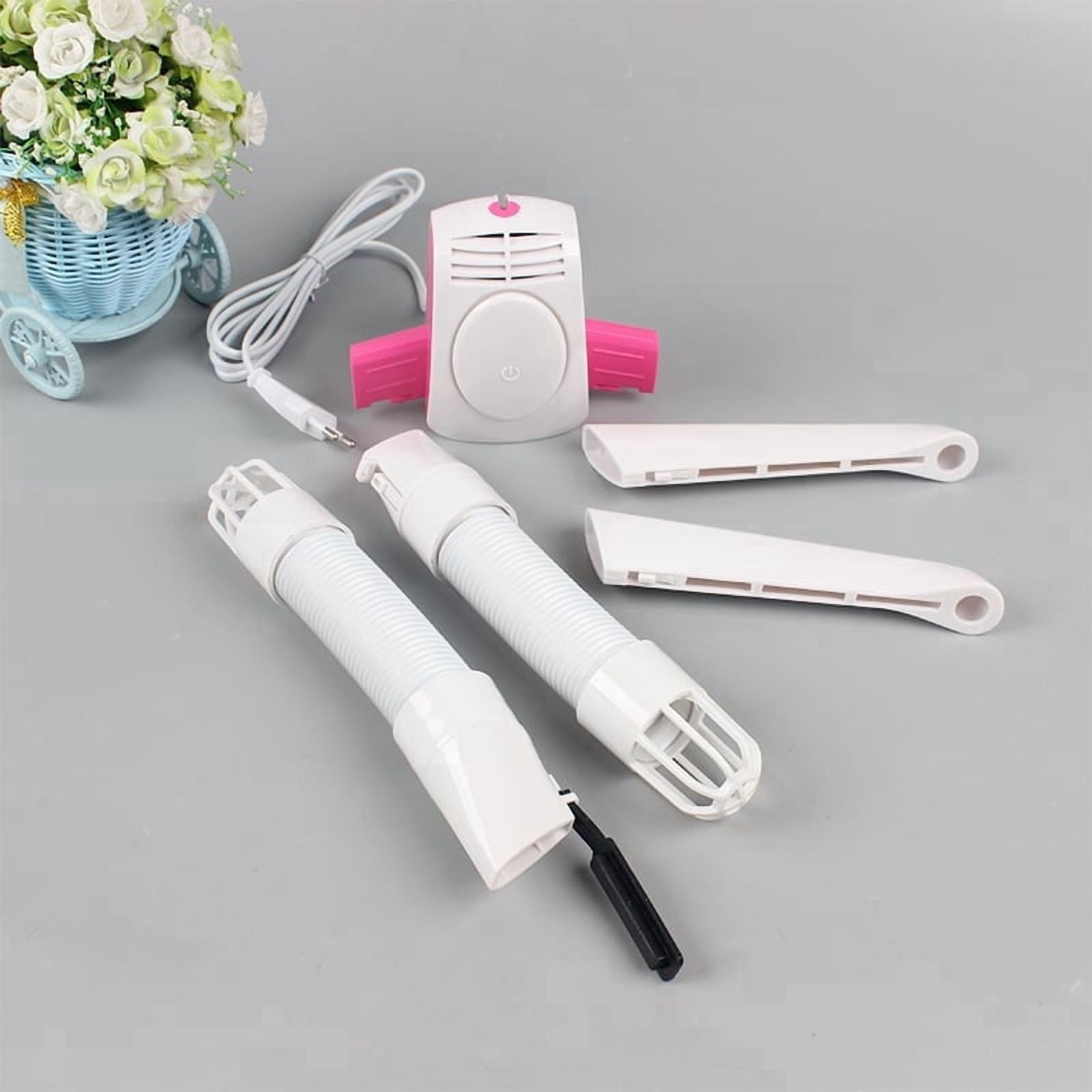 Portable Electric Clothes Dryer Hanger, Multifunctional Drying Rack with Shoe Attachments, Travel Dryer for Clothes and Shoes
