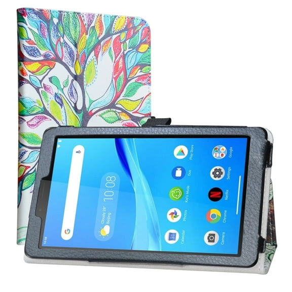 Labanema 7" Lenovo Tab M7 (TB-7305F) Case, PU Leather Folio Stand Protective Case, Cover for 7" Lenovo Tab M7 (TB-7305F) (Love Tree)