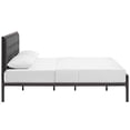 thumbnail image 4 of Modway Millie King Fabric Panel Metal Bed in Brown and Gray, 4 of 7