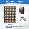 thumbnail image 2 of 10Pcs Solderable Breadboard, 2.76"x1.97" Black Gold-Plated Circuit Board, 2 of 7