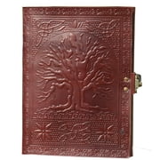 Tree Of Life Leather Journal With Lock Beautifully Handmade Tree Of Life Personal Notebook Daily Planner Travel Diary For Everyone