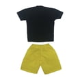 thumbnail image 4 of Colcolo 1/6 Scale Doll T-Shirts Pants Doll Decoration Accessories for 12 Inch Dolls Male Black Yellow, 4 of 7