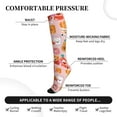 thumbnail image 3 of Lsque Funny Food Pattern Sport Compression Socks for Men & Women 15-20 mmHg Knee High Nurse Pregnant Running Medical and Travel Athletic, 3 of 6