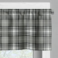 thumbnail image 3 of Ambesonne Checkered Valance Pack of 2, Dark British Tartan, 54"X18", Seal Brown Dimgray, 3 of 5