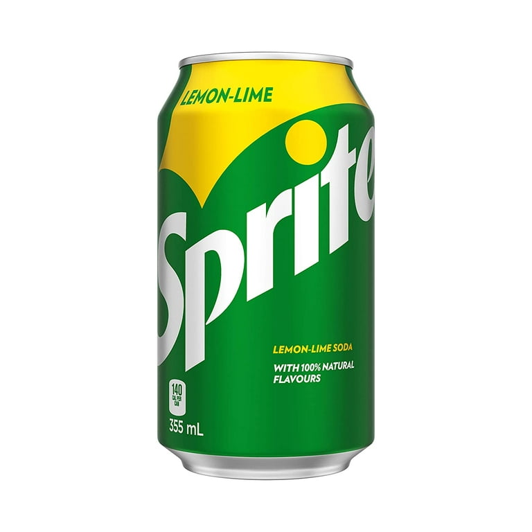 Sprite Lemon Lime Soda 355ml/12oz Cans 12 Pack Imported from Canada