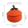 thumbnail image 4 of Cesta Calabaza Tejida Halloween Con Tapa para Aperitivos (S), 4 of 4