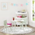 thumbnail image 5 of UTEX Kids Wood Table and Chair Set, Kids Play Table with 2 Chairs,3 Pieces Round Play Tablet for Toddlers, Girls, Boys,Meadow Green, 5 of 7