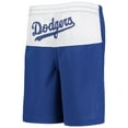 thumbnail image 3 of Youth Mookie Betts Royal Los Angeles Dodgers Pandemonium Name & Number Shorts, 3 of 4