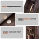 thumbnail image 5 of Bolso Hobo HKCLUF de piel vegana para mujer con correa de guitarra, 5 of 8