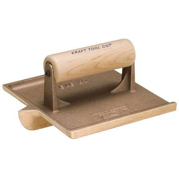Kraft Tool Concrete Groover,Bronze/Wood,3/8 Radius CF304
