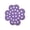 Purple, variant on huayou Flower Shaped Floating Bee Water Station, Multi-Hole Floating Insect Rest Station, for Garden Pond