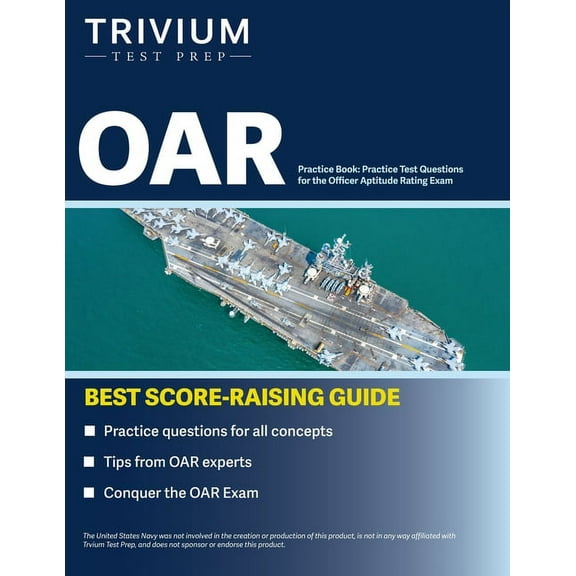 OAR Practice Book: Practice Test Questions for the Officer Aptitude Rating Exam, (Paperback)
