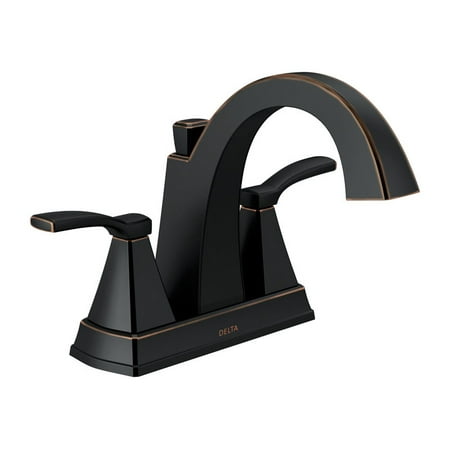 Delta Flynn Bronze Two Handle Lavatory Faucet 4 in.