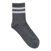 No Boundaries Womens Ribbed Mid Crew Socks, 6-Pack, Womens, Shoe Sizes 4-10