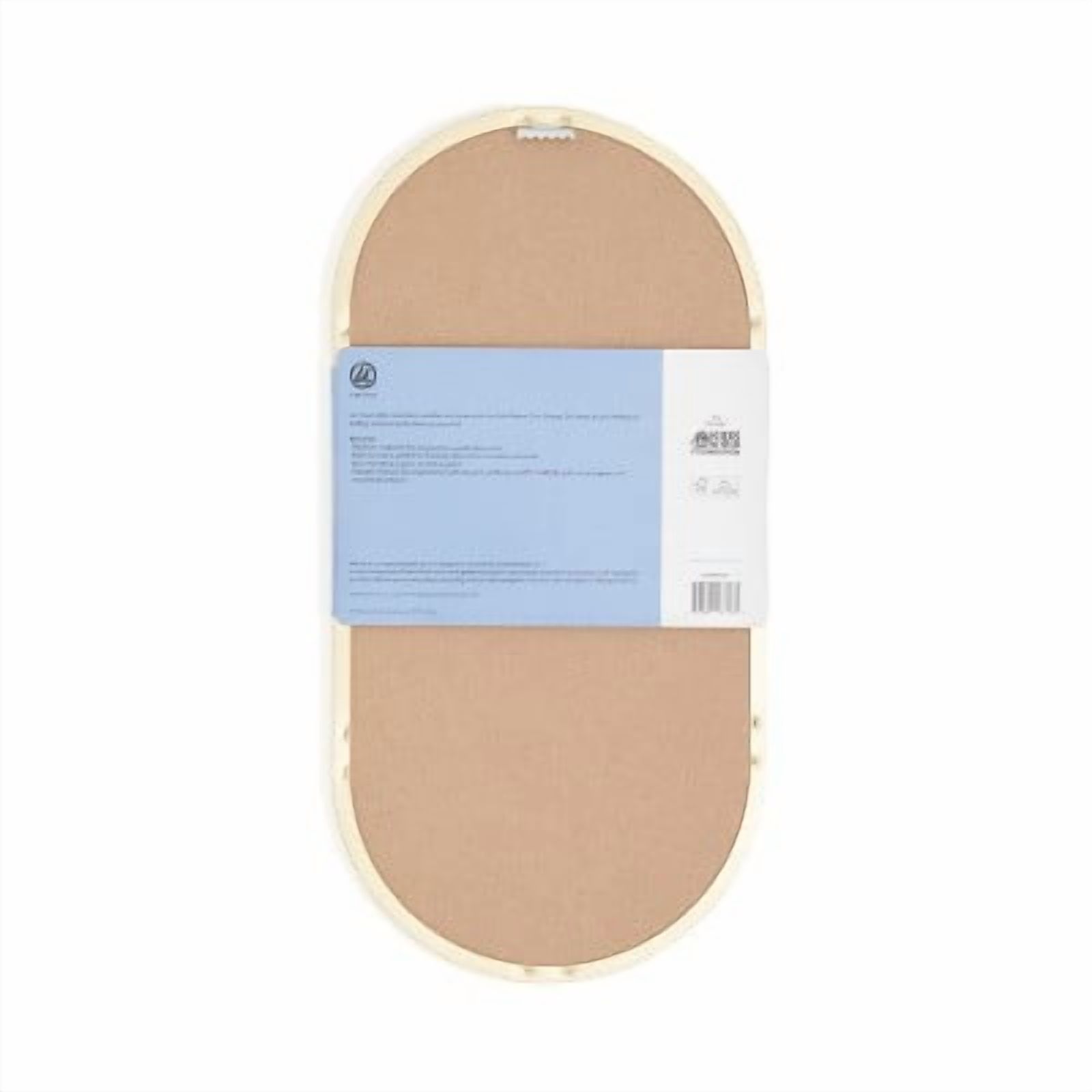 8"x16" Metal Frame Oval Dry Erase Board Gold