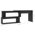thumbnail image 4 of vidaXL Bureau d'Angle Gris 200x50x76 cm Bois Manufacturé, 4 of 4
