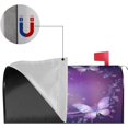 thumbnail image 3 of Purple Butterfly with Glowing Firework and Sparkle Star Mailbox Covers Magnetic Post Box Cover Wraps Standard Size 21x18 Inches for Garden Yard Decor, 3 of 6