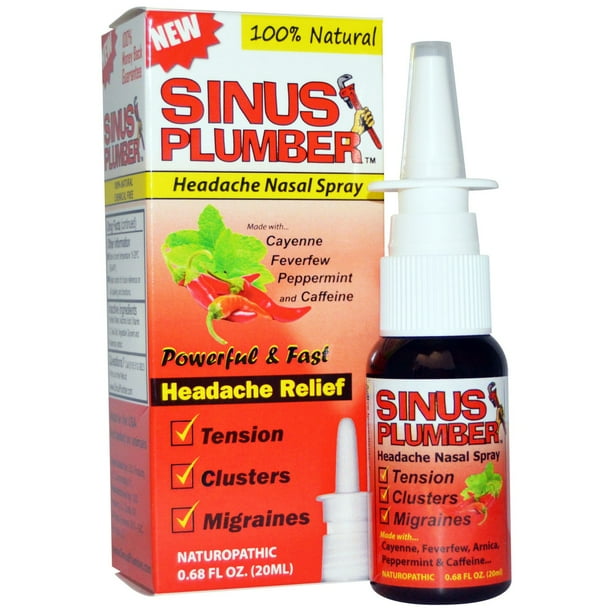Greensations Sinus Plumber Headache Nasal Spray 0 68 fl oz Walmart